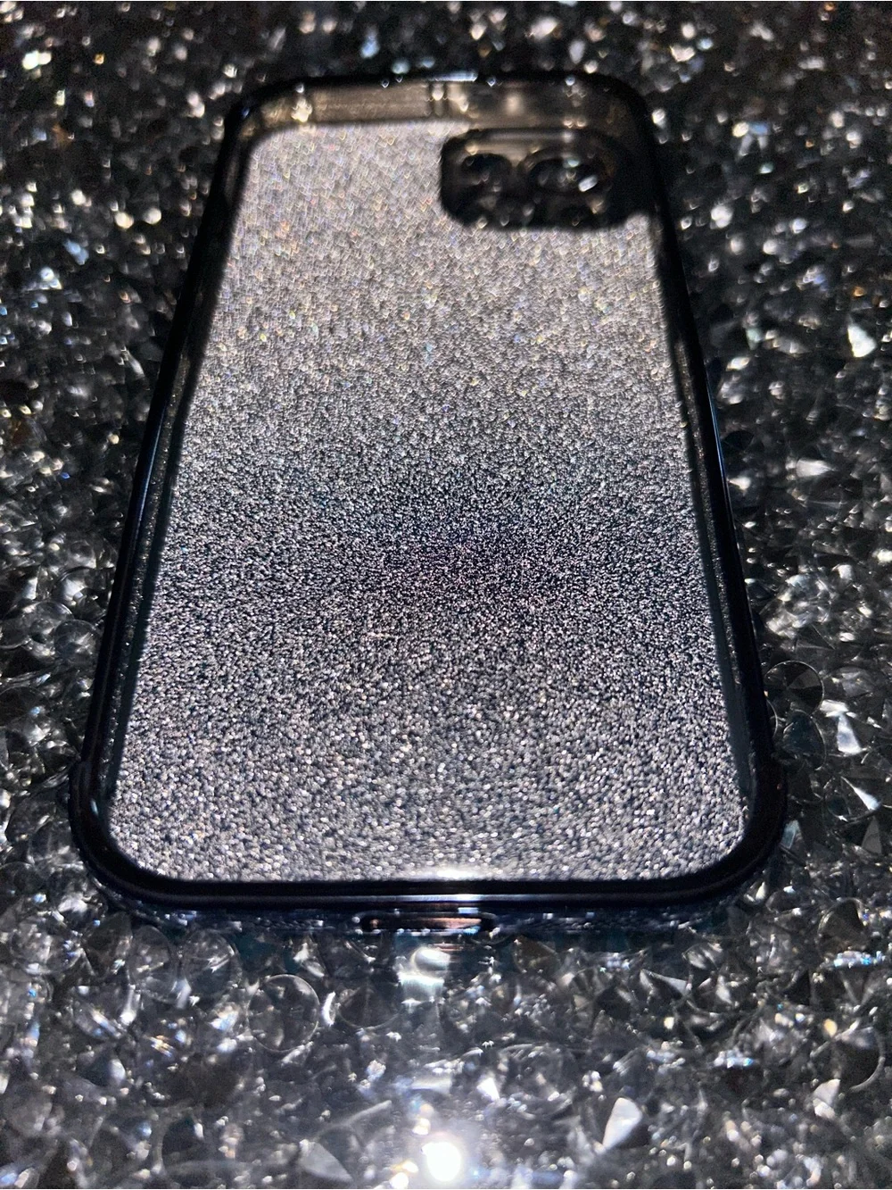Sparkle Blue Magnetic Camera Ring Phone Case - Unbranded iPhone 15